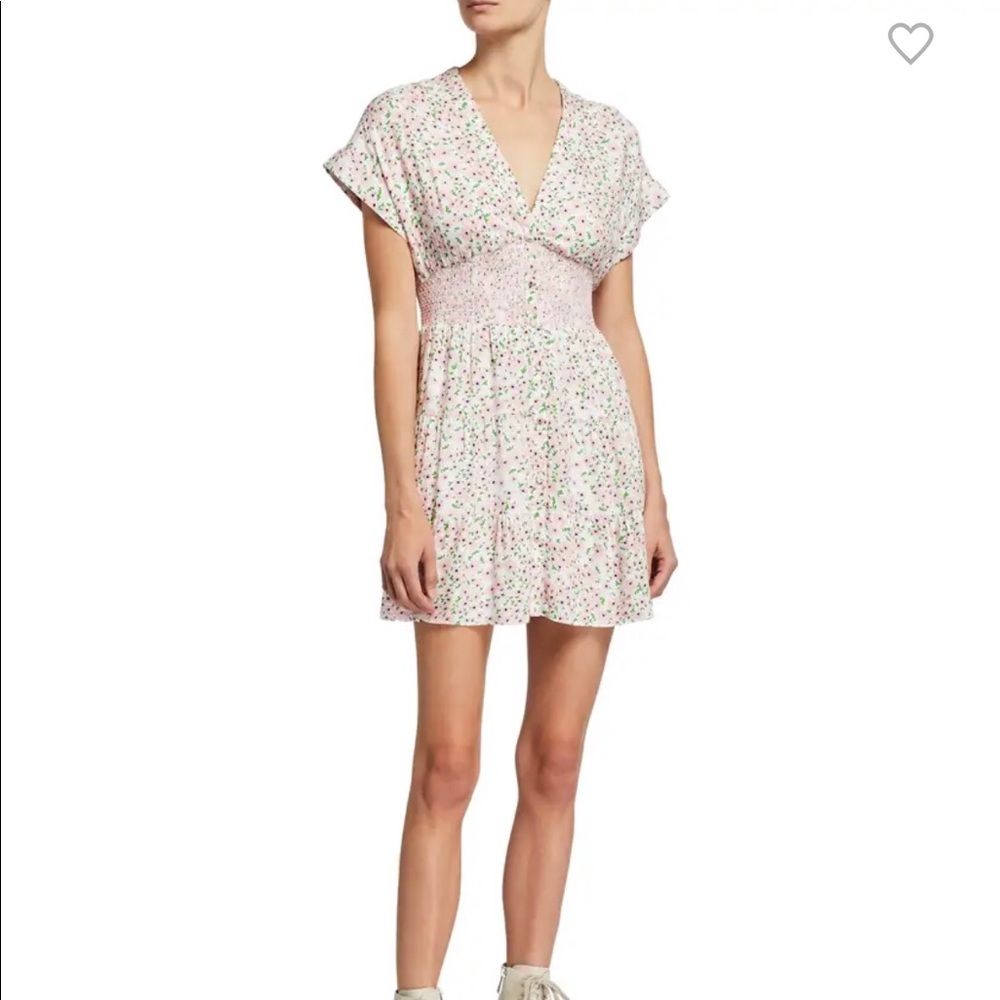 Keela Smocked- Waist Button Front Dress